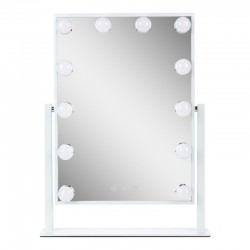 Espejo Iluminado Maquillaje  41x47,5Cm Regulable Blanco