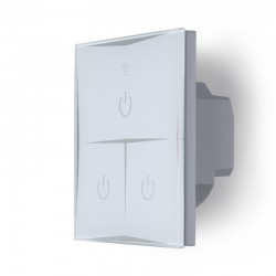 Interruptor Inteligente Táctil Cristal 3 Vía 1800W Compatible Google Home/Alexa [HIT-KS-601-3]