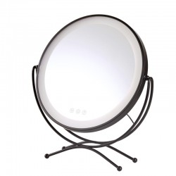 Espejo Iluminado Maquillaje 48x43Cm Negro