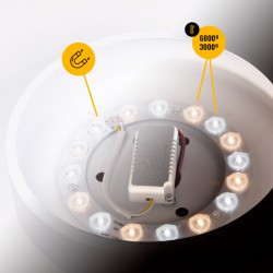 Ventilador de Techo Iluminación LED 72W 3000-6000K 3 Velocidades Control Remoto [HO-VEN001]