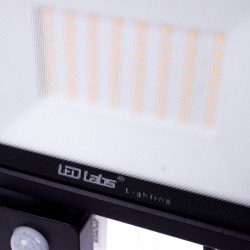 Foco Proyector LED IP44 Negro con Detector Movimiento 50W 4250Lm Blanco Natural