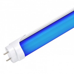 Tubo LED 120Cm T8 18W 30.000H Difusor Opal - Azul
