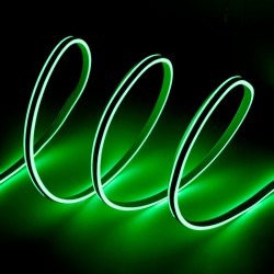 Manguera LED \"Neon Flex\" 6W 6000ºK 220VAC 8x18mm Doble 120xSMD2835 6W/M x1M 30.000H [WR-NS-PVC-8x16D-OY-220-CW]