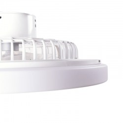 Ventilador de Techo 40W 2000Lm Iluminación LED CCT Variable Control Remoto 50.000H - Blanco [HO-LEDFAN-08-W]