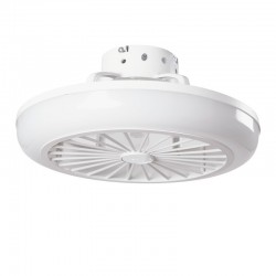 Ventilador de Techo 36W 1800Lm Iluminación LED CCT Variable Control Remoto 50.000H - Blanco [HO-LEDFAN-13-W]