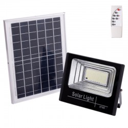 Proyector LED Solar 100W 6500K Panel: 6V/12W Batería: 3,2V/8000MaH Control Remoto [HO-SOLARFL-100W-01]