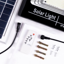 Proyector LED Solar 100W 6500K Panel: 6V/12W Batería: 3,2V/8000MaH Control Remoto [HO-SOLARFL-100W-01]