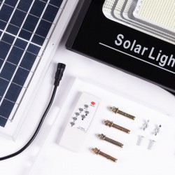 Proyector LED Solar 150W 6500K Panel: 6V/15W Batería: 3,2V/10000MaH Control Remoto [HO-SOLARFL-150W-01]