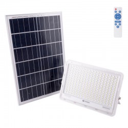Proyector LED Solar 300W 6500K Panel: 6V/25W Batería: 3,2V/20000MaH Control Remoto [HO-SOLARFL-300W-02]