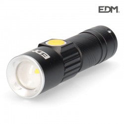 Mini Linterna con Zoom 1 LED 120Lm 7500K Recargable con Usb. [E3-36388]
