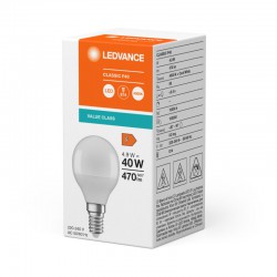 Ledvance/Osram Bombilla LED \"Classic\" E14 4,9W 470Lm 4000K 200º IP20