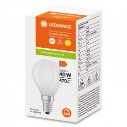 Ledvance/Osram Bombilla LED \"Classic\" E14 4,8W 470Lm 2700K 320º IP20 Regulable