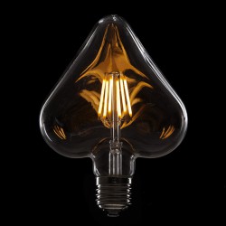 Bombilla de LEDs Filamento Vintage Heart E27 6W 600Lm [WO-LF-HEART-E27-6W-WW]
