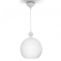Lámpara Colgante Aluminio Ø 240Mm (Sin Bombilla) Blanco Daniela [SKD-P035-W]