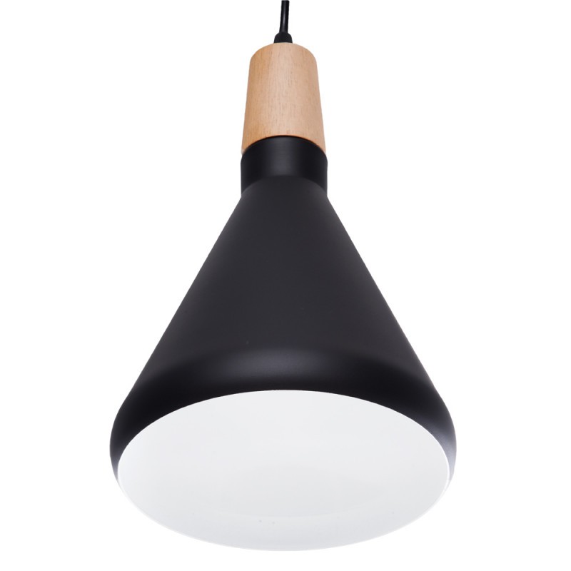 Lámpara Colgante Aluminio Ø 185Mm (Sin Bombilla) Negro Eloise [SKD-P015-B]