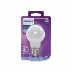 Bombilla LED Philips E27 A60 4,5W 470Lm Blanco Frío
