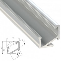 Perfíl Aluminio Tipo H 2,02M