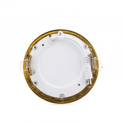 Placa de LEDs Circular Ø120Mm 6W 480Lm 50.000H Dorado