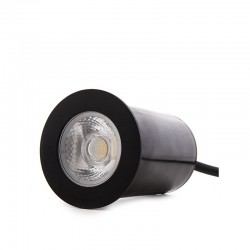 Foco LED Empotrar IP67 4,5W 450Lm 100-240VAC Cable 0,5M Color Negro 50.000H Aliyah