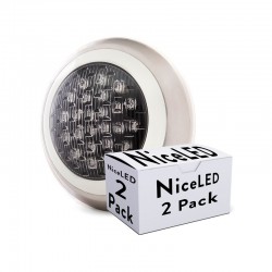 Pack 2 Foco de Piscina LED Superficie Ø300Mm Blanco Natural 24W