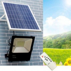 Proyector LED Solar 20W Sensor + Control Remoto Panel 6V/8W 3,7V/6000mAH 350x190x17mm [PLMP-626002-CW]