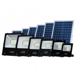 Proyector LED Solar 200W Sensor + Control Remoto Panel 6V/30W 3,7V/30000mAH 635x350x17mm [PLMP-626006-CW]
