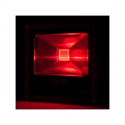 Foco Proyector LED IP65 Ecoline 20W RGB Mando a Distancia